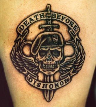 Army Airborne Ranger Left Shoulder Tattoo  Veteran Ink