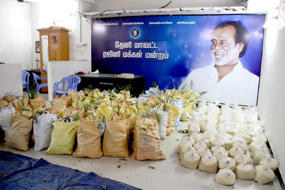 RmmYouthGuild's tweet photo. தேனி மாவட்ட ரஜினி மக்கள் மன்றம் சார்பாக நேற்று தேனி நகராட்சிக்கு உட்பட்ட 12 வது வார்டில் உள்ள வெங்கலா நகரில் வாழும் ஆதரவற்ற முதியோர் &amp; பெண்கள்  மற்றும் தினக்கூலி தொழிலாளர்களைச் சேர்ந்த 100 குடும்பங்களுக்கு அரிசி, காய்கறிகள் வழங்கப்பட்டது

 #RMMforthepeople #RMMYouthGuild https://t.co/NJvvLfi2ev