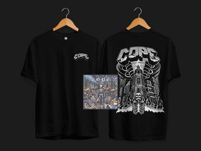Welcome new followers. Your indoctrination has just begun.

Digital copies of our album are available with the new limited edition Praiser t-shirt design. Pick one up before they're gone: copetheband.bandcamp.com/merch/the-shoc…

Join us.