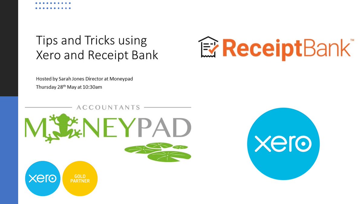 Join Sarah on Thursday 28th May 10:30am for our latest Webinar #Xerotraining #Receiptbank #SmallBusiness us02web.zoom.us/webinar/regist…
