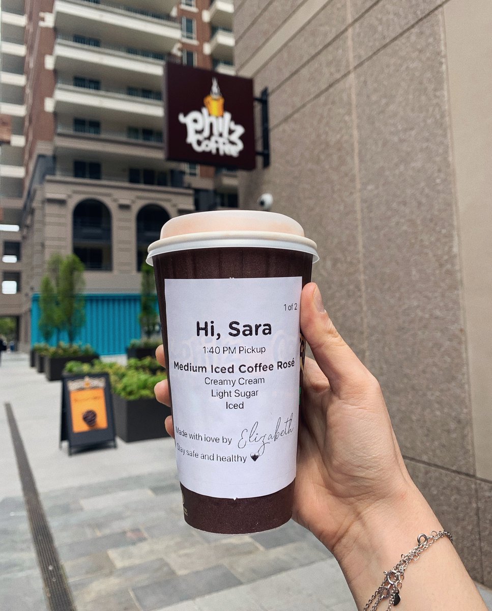 PhilzCoffee's tweet photo. What's in your cup today? It's definitely feeling like an iced coffee kind of day. Maybe an Iced Coffee Rosé like Sara or maybe a new Mission Cold Brew to cool you off.
.
#icedcoffeeweather #philzway #howtophilzsafely #movetomobile #philzapp https://t.co/K1b1SWoC0e