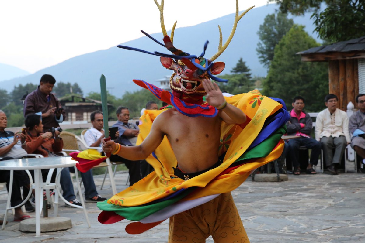 bhutannorter's tweet photo. Bhutan’s many colourful religious festivals are based on ancient traditions going back hundreds of years. #bhutannorter #visitbhutan https://t.co/YsKvycyklS