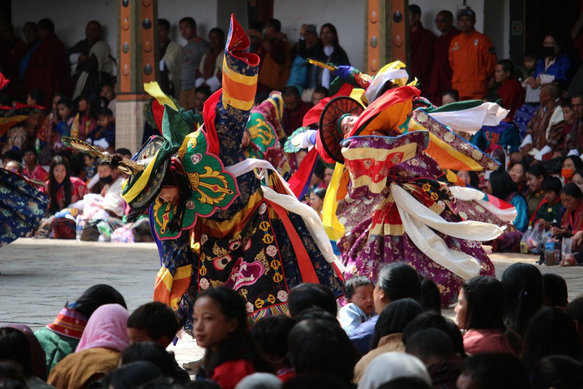 Bhutan’s many colourful religious festivals are based on ancient traditions going back hundreds of years. #bhutannorter #visitbhutan