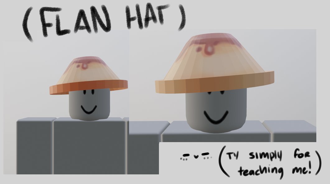 Underrated Makio On Twitter I Ve Learned How To Blender O Ty Simplyalemon For Teaching Me The Masters Of How To 3d Modeling I Might Be Able To Make My Own - making ugc roblox hats on blender