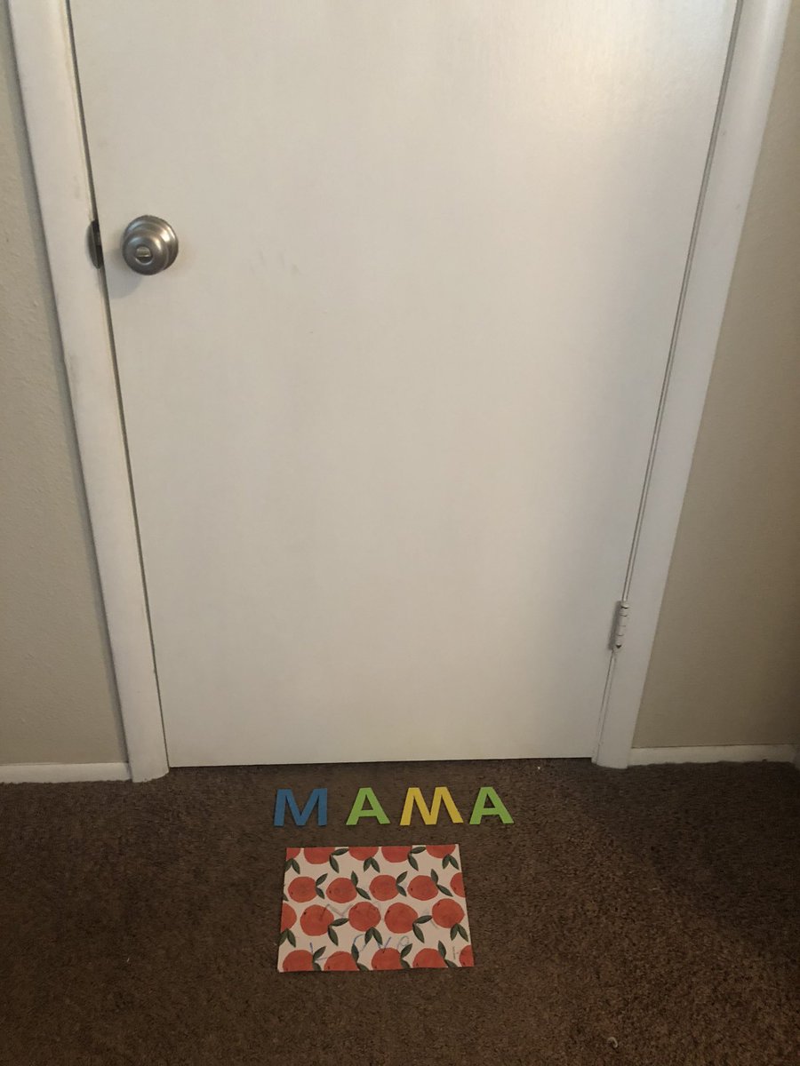 dmlung's tweet photo. How my five year old triplets get my attention when they want snack and I am working from home. #COVID19 #workingmama https://t.co/Y21lw6Fr7B