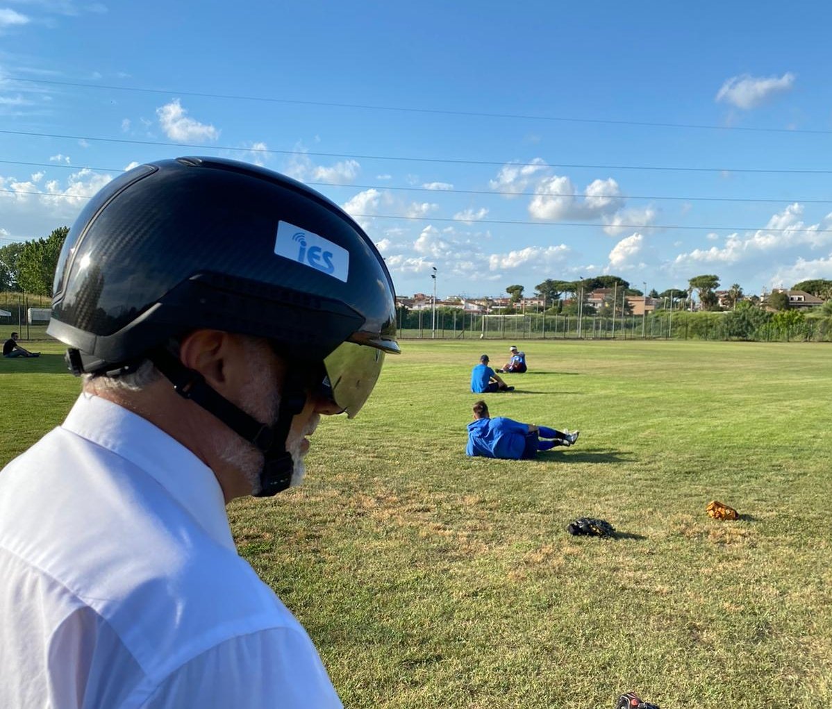 FunClubNettuno's tweet photo. La tecnologia militare della IES al servizio del baseball. Alla ripresa degli allenamenti rilevamento della temperatura corporea dei giocatori con il casco termico, grazie al quale é stata rilevata la temperatura dei giocatori anche durante l'allenamento @FIBSpress https://t.co/neeGx4vFs5