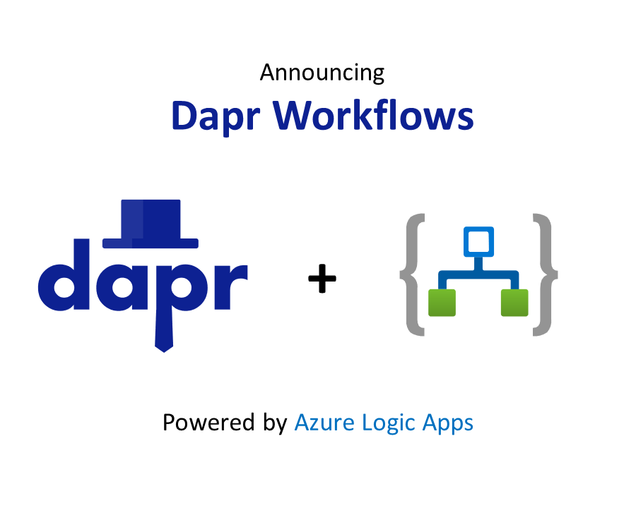 📣 We are excited to announce Dapr Workflows! Powered by 
<a href="/logicappsio/">Azure Logic Apps</a> 
Combine the simplicity of no-code workflows with the flexibility and portability of Dapr!

Learn more: cloudblogs.microsoft.com/opensource/202…