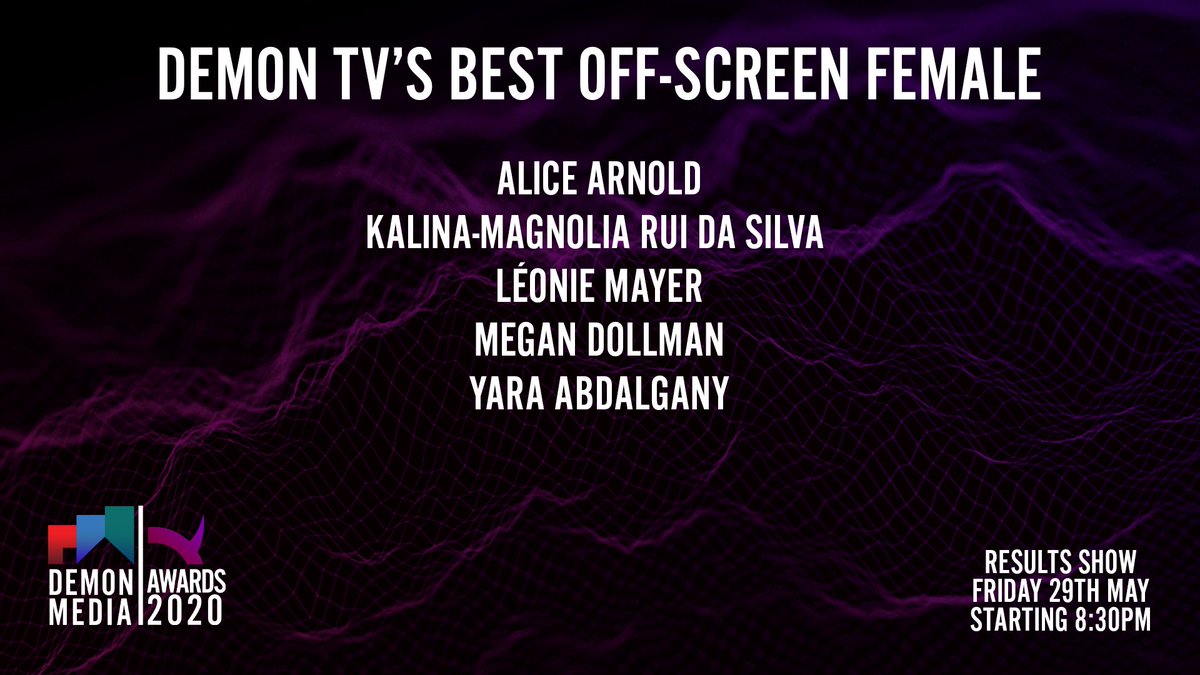 The nominees for <a href="/Demon_TV/">Demon Digital</a>'s Best Off-Screen Female are...