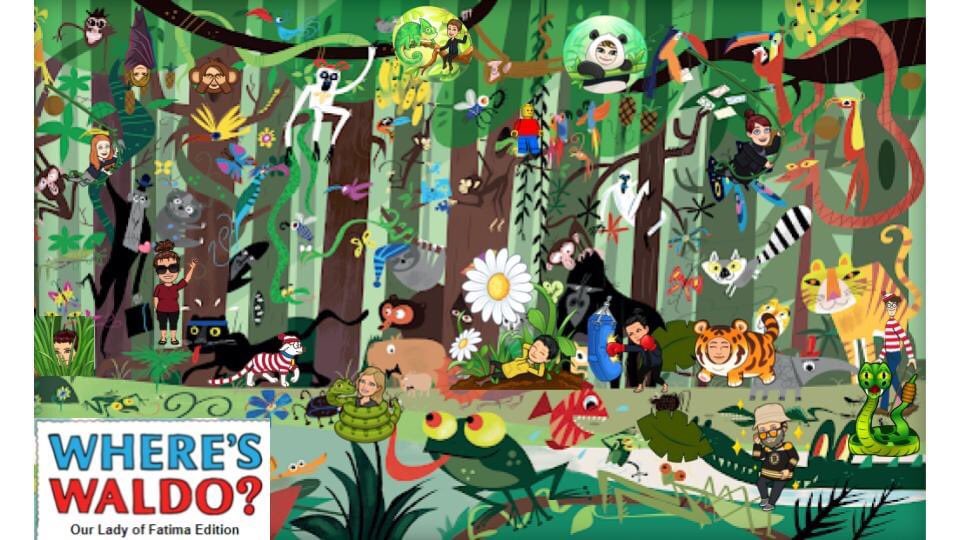 fatimaRCCDSB's tweet photo. Some of the staff from Our Lady of Fatima School have been playing Hide-and-Seek with Waldo from "Where's Waldo".
Can you find any familiar faces? Look closely!! 👀
#FatimaForce #rccdsb https://t.co/IooYX307OO