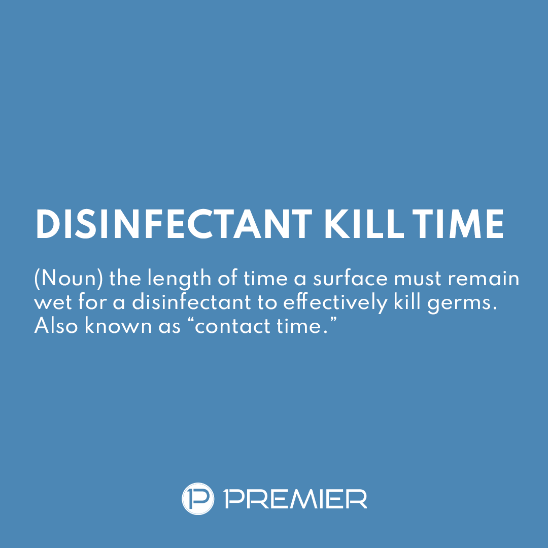 prmlasvegas's tweet photo. Are you familiar with #disinfectant kill times? (Also known as #contacttime) ⏱

It refers to how long a disinfectant needs to stay wet in order to effectively #killgerms. If you don't keep the surface wet for the designated time, the product will not properly #disinfect. 🦠 https://t.co/oVst7YGNDY