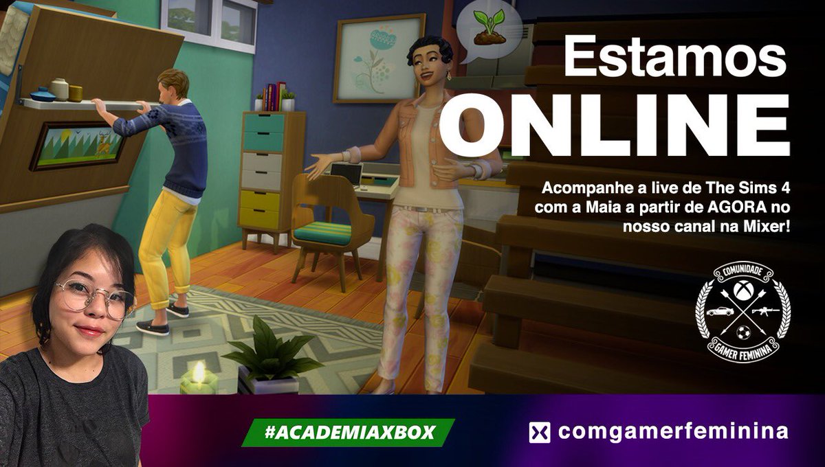 ninavers3's tweet photo. Vem pra live!!!
https://t.co/XySIFYGZUD
#thesims4 #academiaxbox #mixerbr #xboxbr https://t.co/oyJKfER1lq