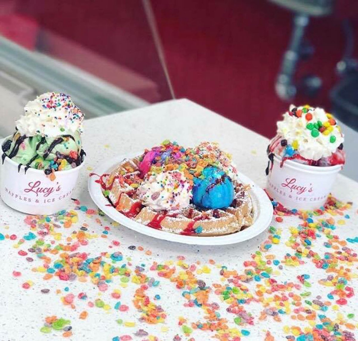 Lick me… Bite me… Eat me… Lucy's Waffles & Ice Cream