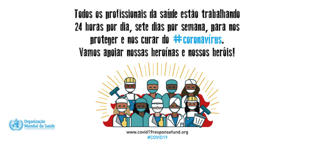 NacoesUnidas's tweet photo. #ObrigadoHeroínasDaSaúde #ObrigadoHeróisDaSaúde por trabalharem 24 horas por dia, sete dias por semana, para nos proteger do #coronavírus!
#COVID19
#ThanksHealthHeroes https://t.co/a4TDG6VdbP