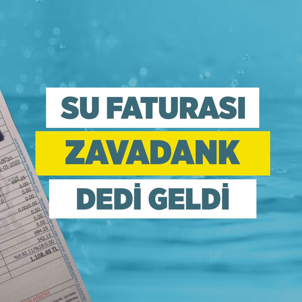 Birlikte bir şeyler yaptınız ama anlamadık ? 

Sahi bu su faturaları neden böyle ?

#AntalyadaSuFaturaları

@MevlutCavusoglu @selvacam @ethemtas @TOzcay @dralparslnbelin @NerminAksuu