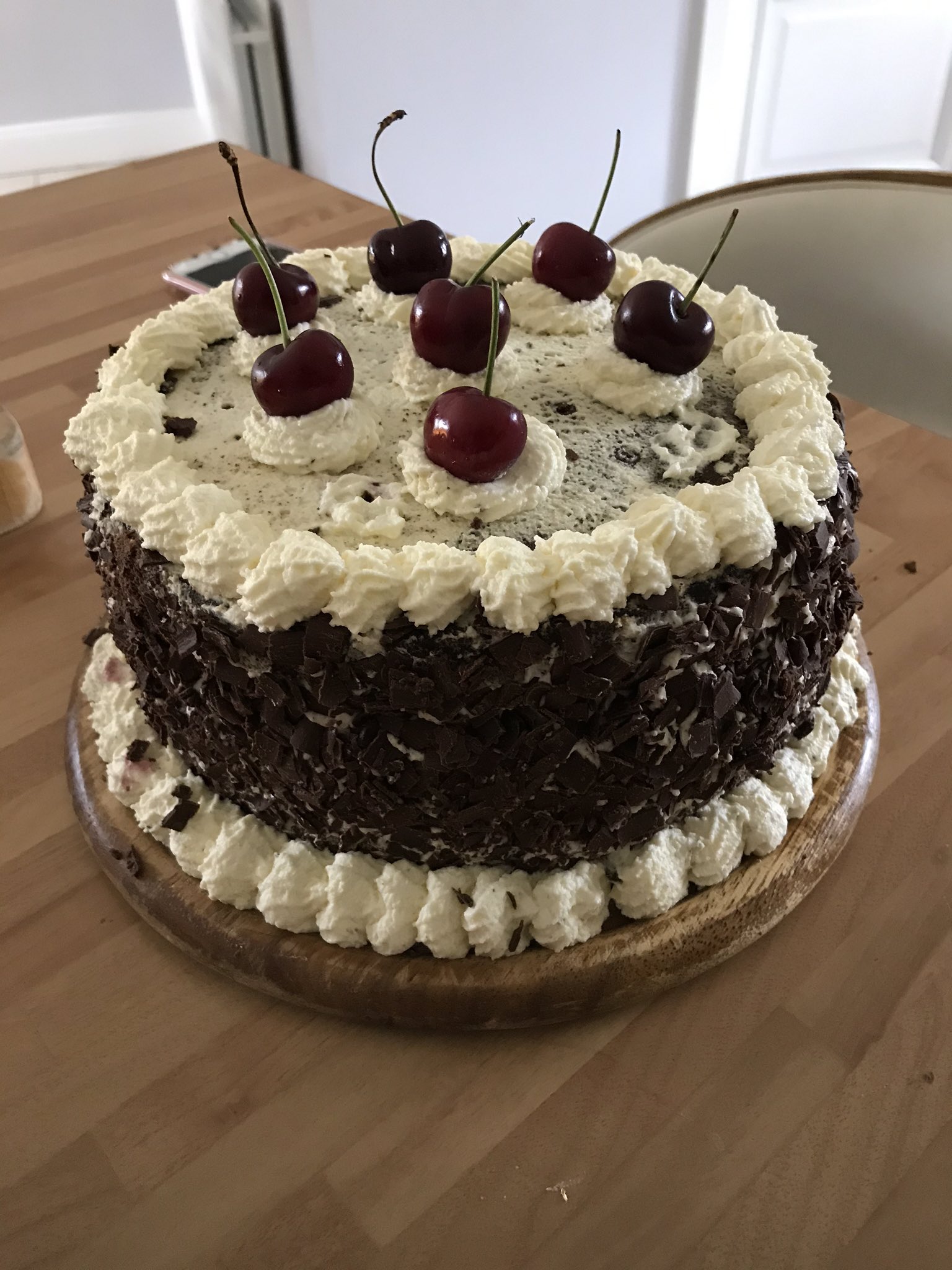 Denis Smyth Birthday Treats Some Homemade Blackforest Gateaux And Santamaria Valley Syrah