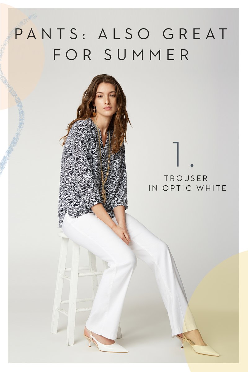 In comfy cuts and breezy linen, these pairs are ready for some fun in the sun. Featuring the trouser in optic white, but you'll also love our relaxed crop chino and utility pant. See the Summer pant collection here: bit.ly/3gbvNKK