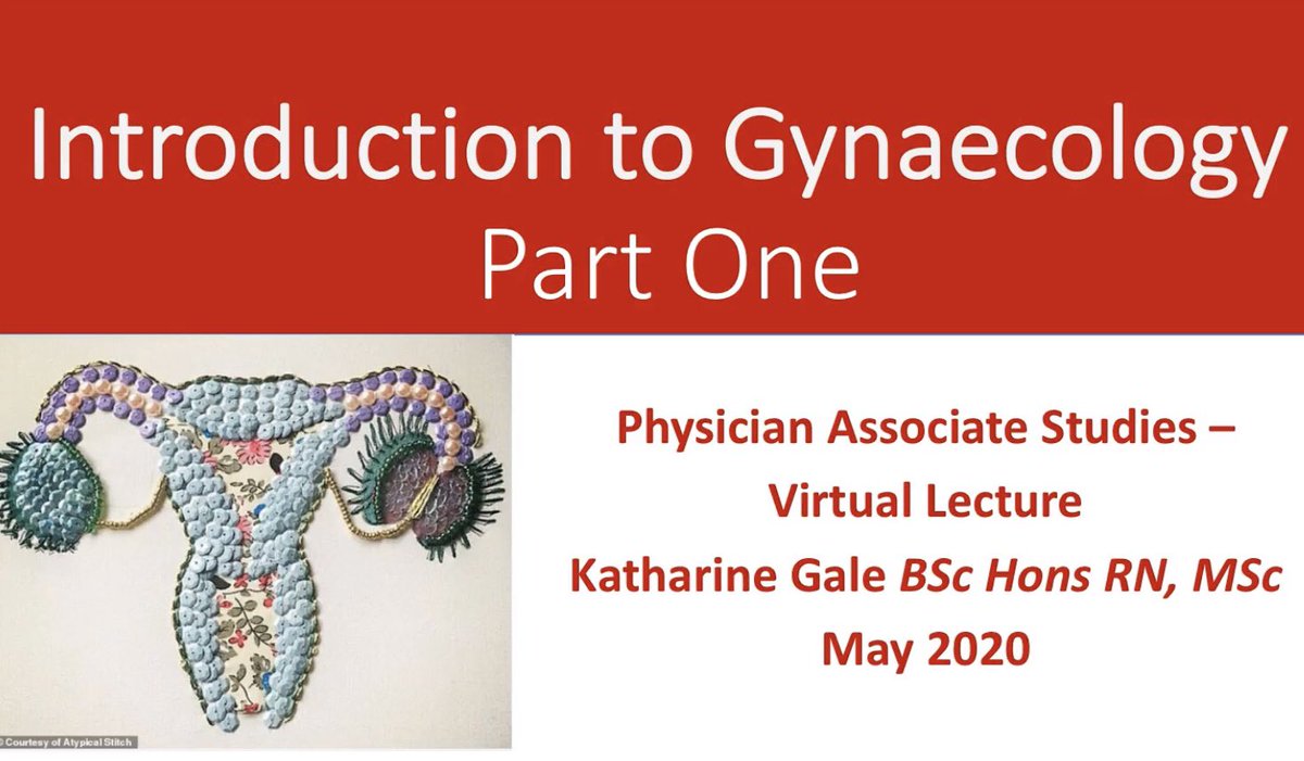 katharinegale's tweet photo. @UWEPASociety finally managed to upload my pre recorded lecture on ‘introduction to gynaecology.’ #virtualclassroom not the same but we’re all adapting to new ways of working #Covid19UK thank you @AlexStevens_PA for your tech support https://t.co/cKJsyFVP8u