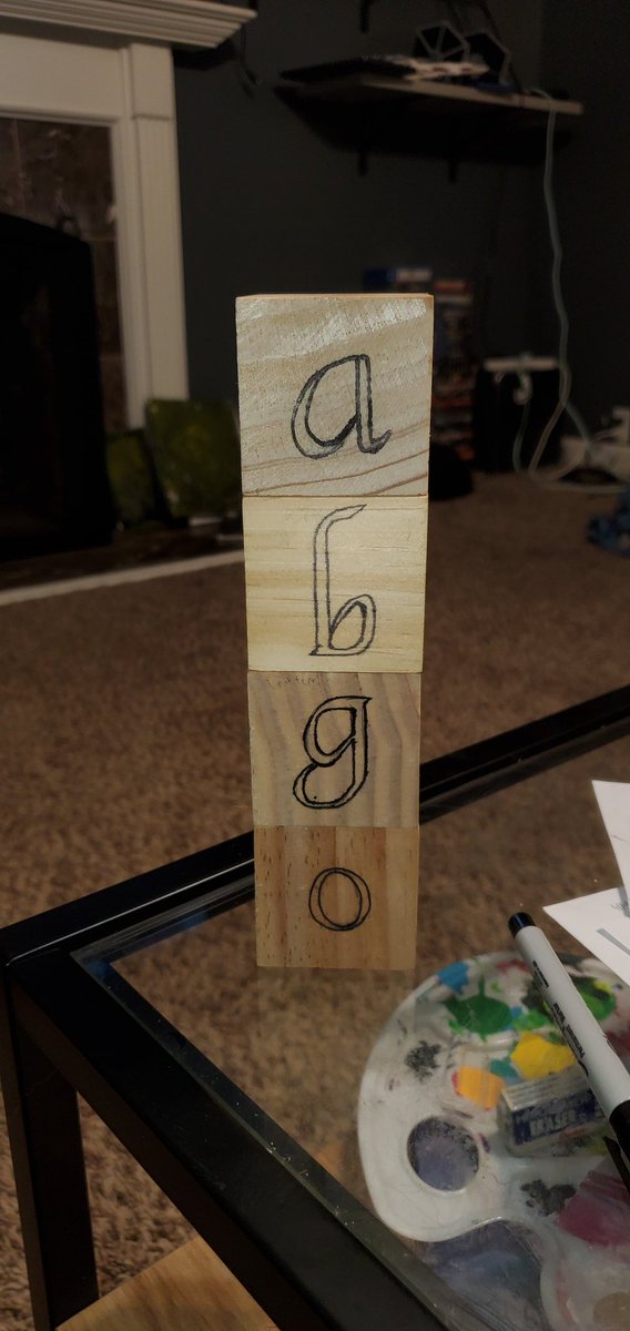 runyon_brianna's tweet photo. I'm pretty stoked with how these are looking. 😁 #abcblocks #art https://t.co/81BesRLJXg