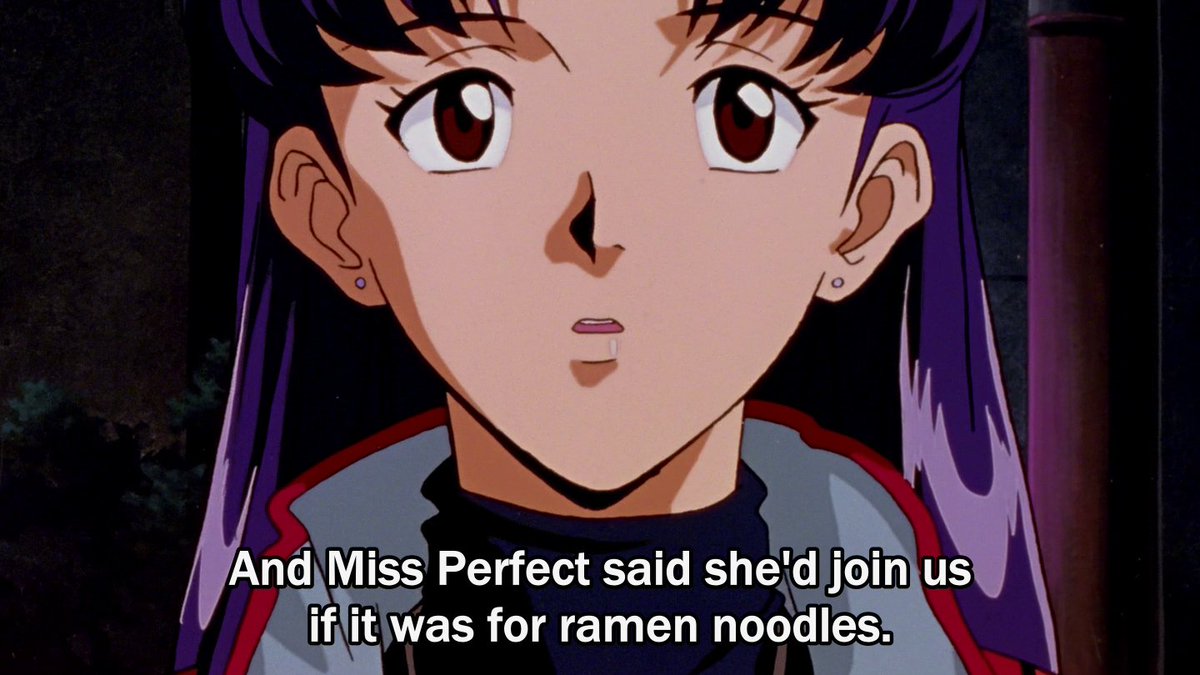 asuka does make active, repeated efforts to befriend and include rei. asuka explains to misato that rei does not eat meat, so they forego steak for ramen. ultimately though, like asuka's mother, rei rejects her.