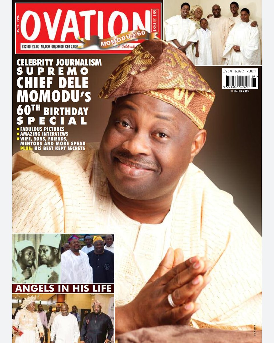 DeleMomodu's tweet photo. From now on, you will enjoy the best stories of life, no more SAD tales... Enjoy OVATION INTERNATIONAL magazine (founded in 1996)...
You can now get a free copy of my birthday commemorative edition free by WhatsApp when you send your numbers... https://t.co/Kty7RF7SWs