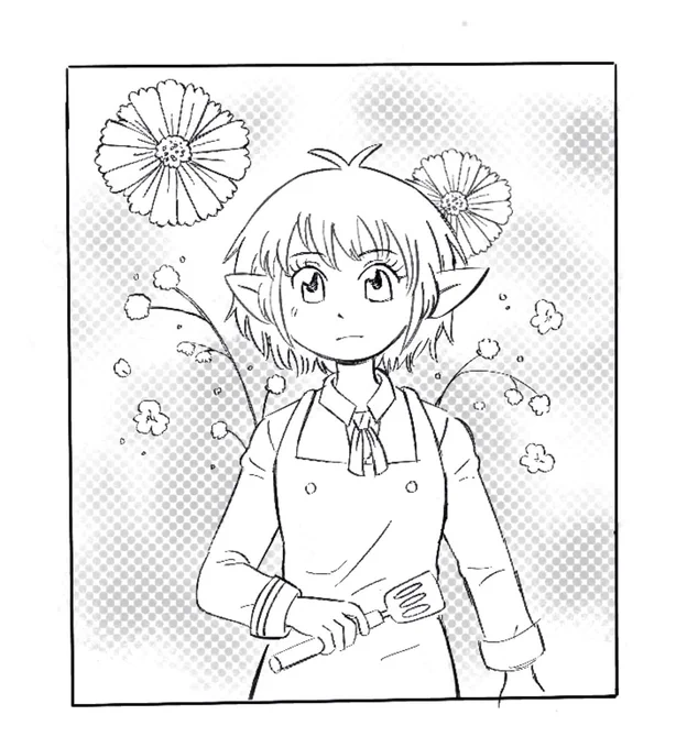 you ever just wanna draw a shoujo comic panel but not actually make a comic 