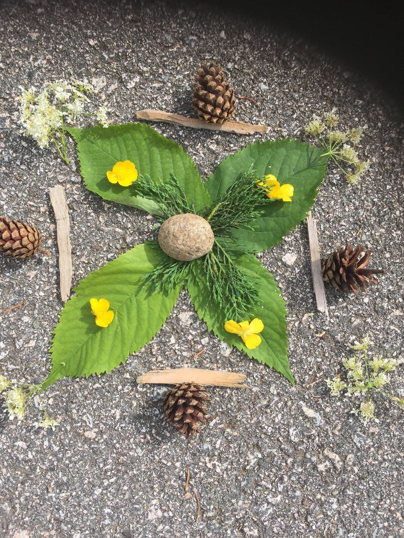 “We often forget that WE ARE NATURE. Nature is not something separate from us. So when we say that we have lost our connection to nature, we’ve lost our connection to ourselves.” #AndyGoldsworthy #NatureMandalas #sd36learn