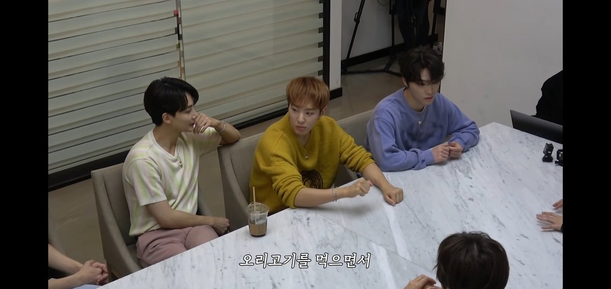 5 is pronounced as "oh/o". So Hoshi lists a bunch of things that begin with "oh", which they can all do for their 5th anniversary. They include:- going to OHnamri (a part of Namyangjoo)- eating OHri gogi (duck meat)- eating Oreos for dessert- eating OHdodokbbyeo (cartilage)