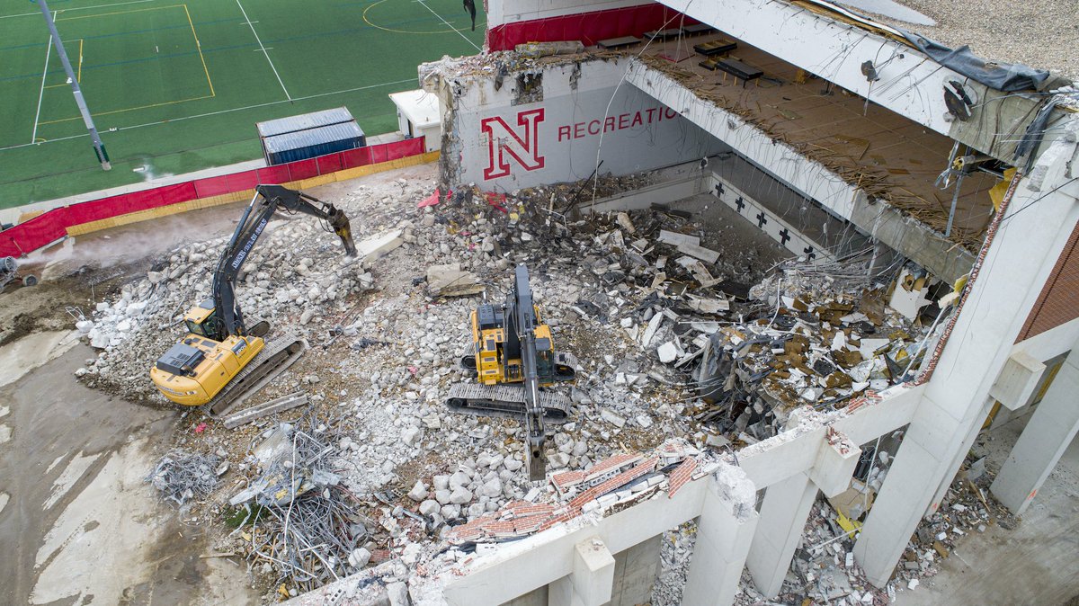 UNL_CEHS's tweet photo. 🚧 NOW ENTERING A CONSTRUCTION ZONE! 🚧

Demolition has started on Mabel Lee Hall, making way for a new facility which will be our new home! 

Follow the construction project and share your memories of Mabel Lee Hall at https://t.co/6vHH6t6kYh #UNL #UNLCEHS https://t.co/dpllAiomZe