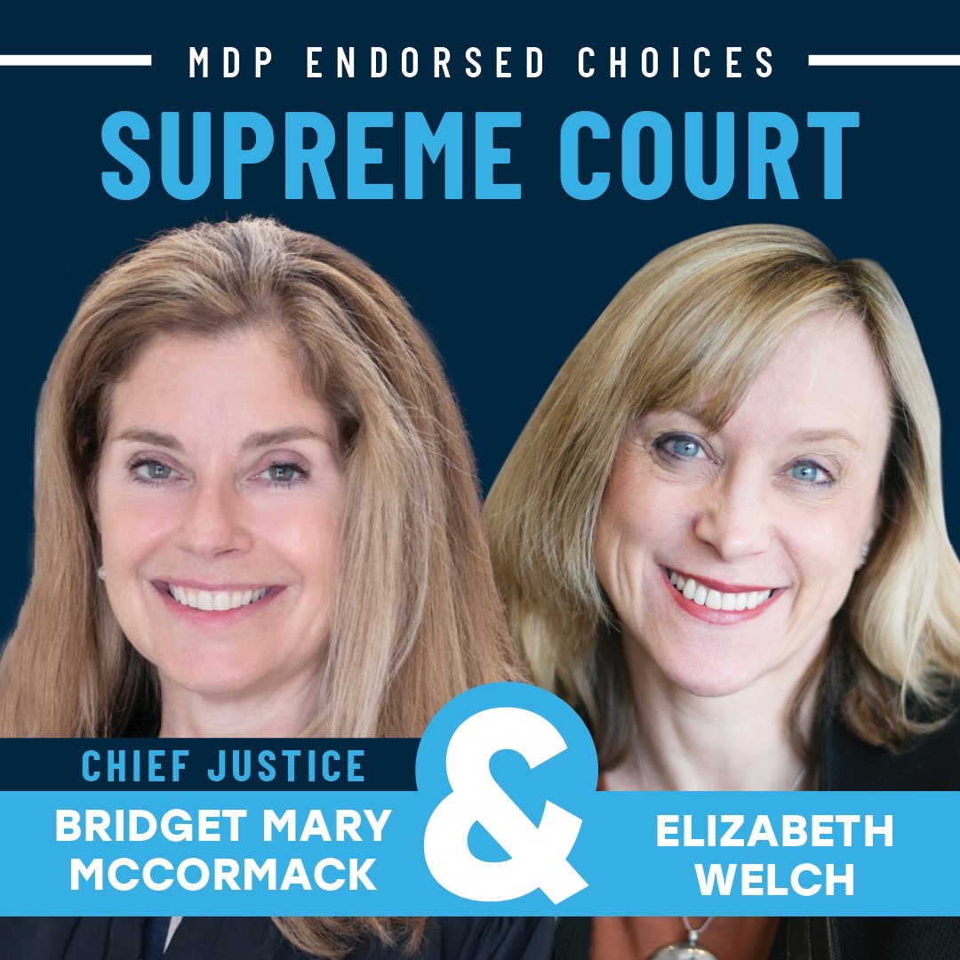 Lavora Barnes (@lavorabarnes) on Twitter photo Excited to announce the MDP endorsed choices for the State Supreme Court - Chief Justice <a href="/BridgetMaryMc/">Bridget Mary McCormack</a> and Elizabeth Welch (@WelchForJustice). Excited to announce the MDP endorsed choices for the State Supreme Court - Chief Justice <a href="/BridgetMaryMc/">Bridget Mary McCormack</a> and Elizabeth Welch (@WelchForJustice).