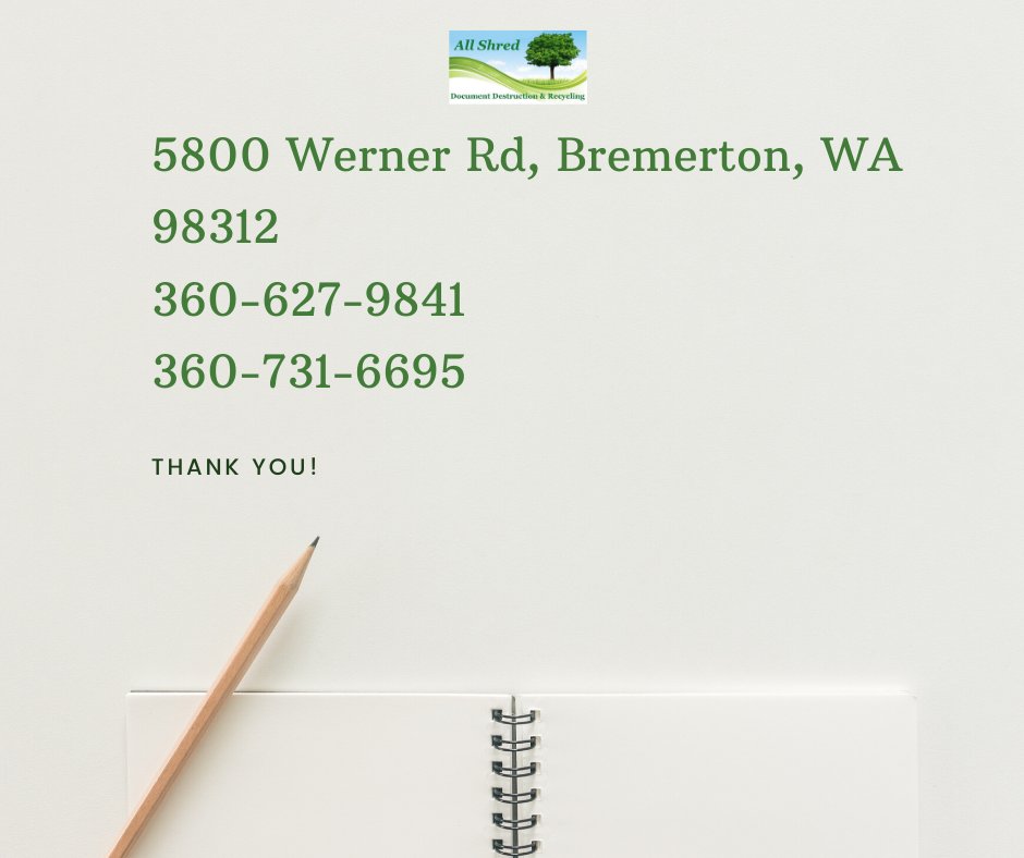 ALLShredOrg's tweet photo. Some documents need to be properly shredded, especially those containing sensitive information. That is what we're here for! #Kitsap #PaperShred #recycle #security #paper https://t.co/vi4wJpNUC7