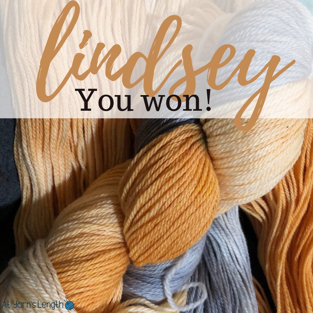 atyarnslength's tweet image. Lindsey Lemon, it's YOU! 🍑🍋🧶❤️ Thank you for your Pinterest follow! Send me your address!

Yarn: Silver Peach Mite
3 skeins (325 yards, 100g each)
100% superwash merino wool

To enter:
atyarnslength.com/yarn-a-day-may…

#freeyarn #yarn #giveaway #silver #peach #wool #betterlatethannever
