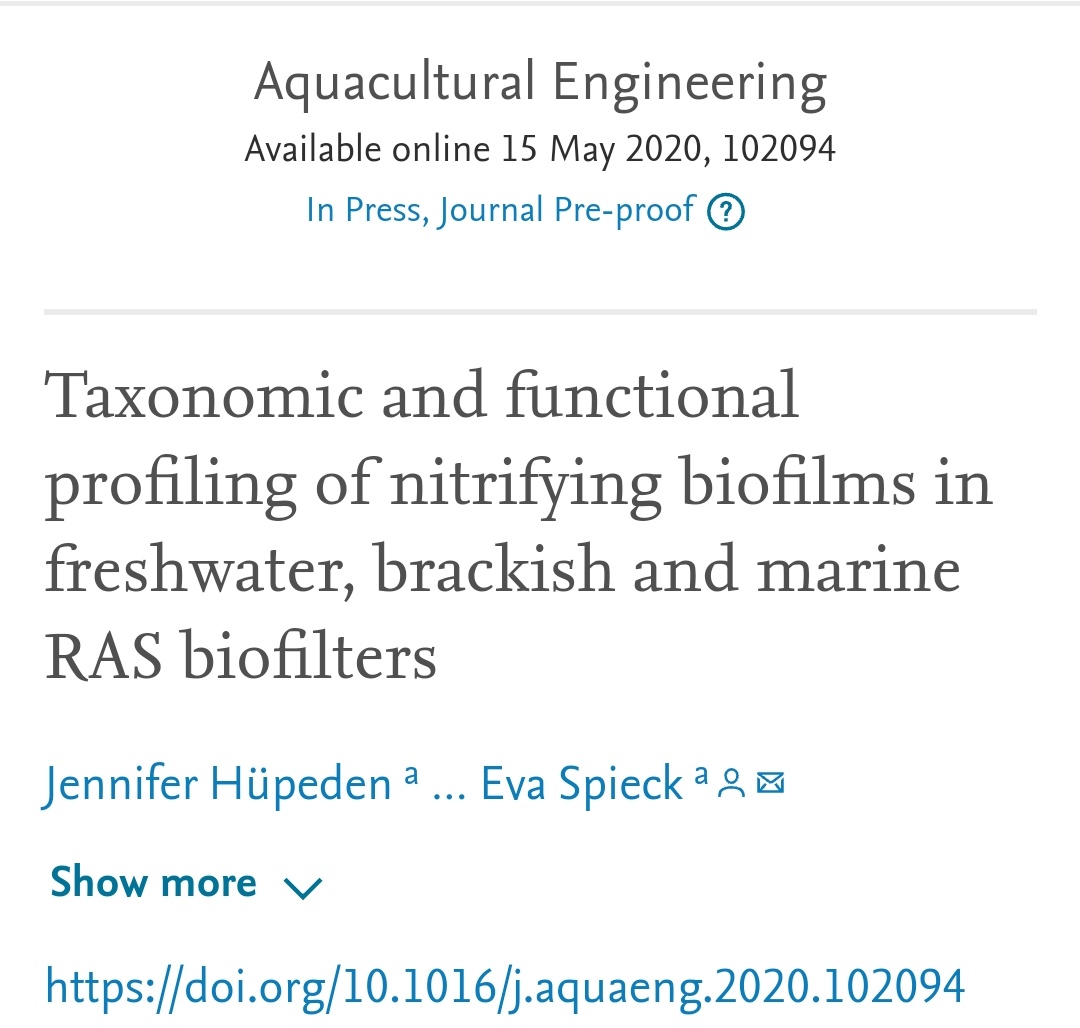 msmjetten's tweet photo. Diverse #nitrifying communities in salty aquaculture recirculating  filters. #Nitrosomonas #Nitrospira #Comammox  https://t.co/L8tRqgHVZy https://t.co/wgo7OTuQWs