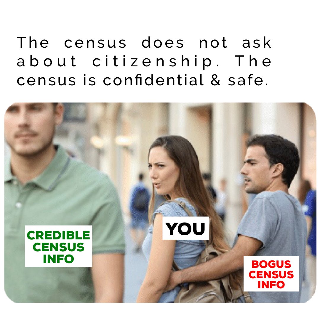 The census is a GREAT thing &amp; helps your community with funding &amp; representation. 😃💯 

However, online misinformation is prevalent so educate yourself on responsible journalism! 🗞💻💪🏽

Tip: Check the source, author, date, biases, &amp; read beyond the headlines! 
#2020Census 💪🏼✨