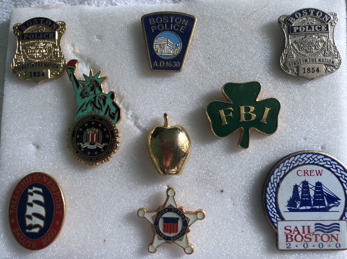 brendancruise's tweet photo. @cian_mcparland I see your glass and raise you a set of pin badges, and the lads have the neck to call me a nerd Ha!! #USAY2K #LEEithne #GreatCrew #NavalService https://t.co/Y7BAW4KCpr