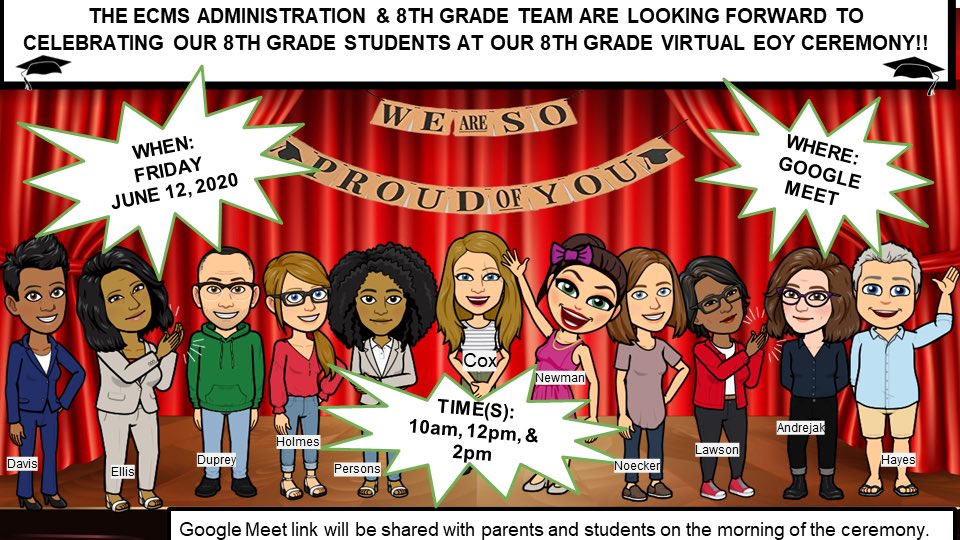MrsCremer8's tweet photo. 8th Graders!!! Promotion is upon you!🤩 Mark the calendar! https://t.co/Tl4fZ0LQFP