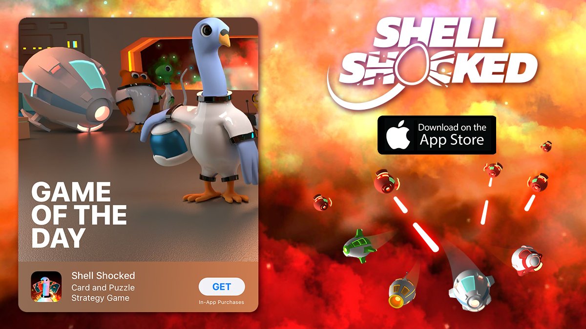Rogue_Co's tweet photo. Shell Shocked is #GameOfTheDay on the @AppStore!   Download Now!  https://t.co/womOfu7MJ1 https://t.co/Ocf0cPQSSt