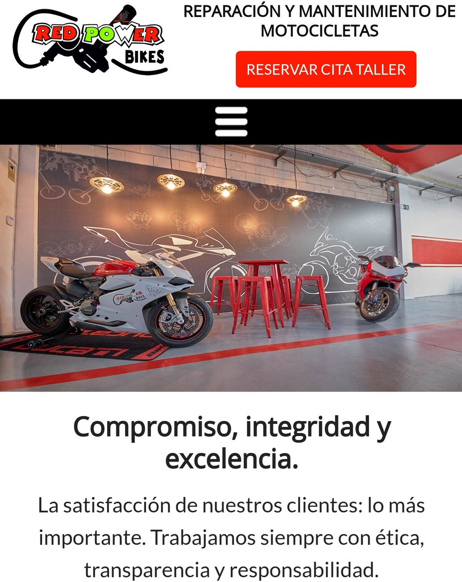 neuronsol's tweet photo. Sitio web para taller de reparación de motos en #madrid 🏍🛵🔧🔩 
¿Necesitas añadir funcionalidades o renovar la web de tu pequeña empresa o negocio? Contáctanos @neuronsol https://t.co/Q1xIY2NMXg