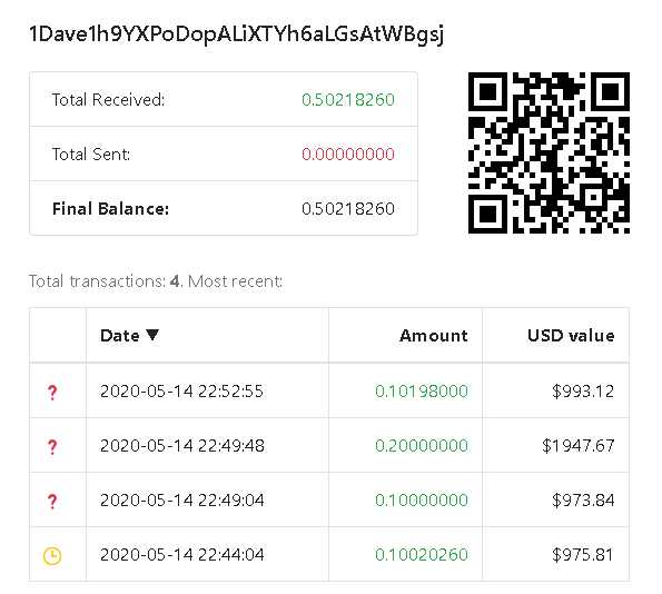 LeospyFN's tweet photo. @NamTran31514856 @DaveRamsey this is the bitcoin address he has on his stream and people are getting scammed https://t.co/LrrqD6LO06