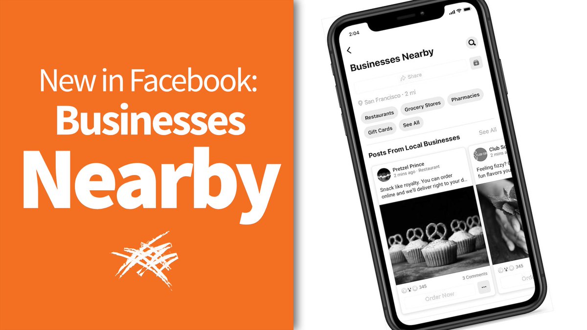 almostanything's tweet image. New in Facebook: Businesses Nearby - aaweb.link/3dJVBeV