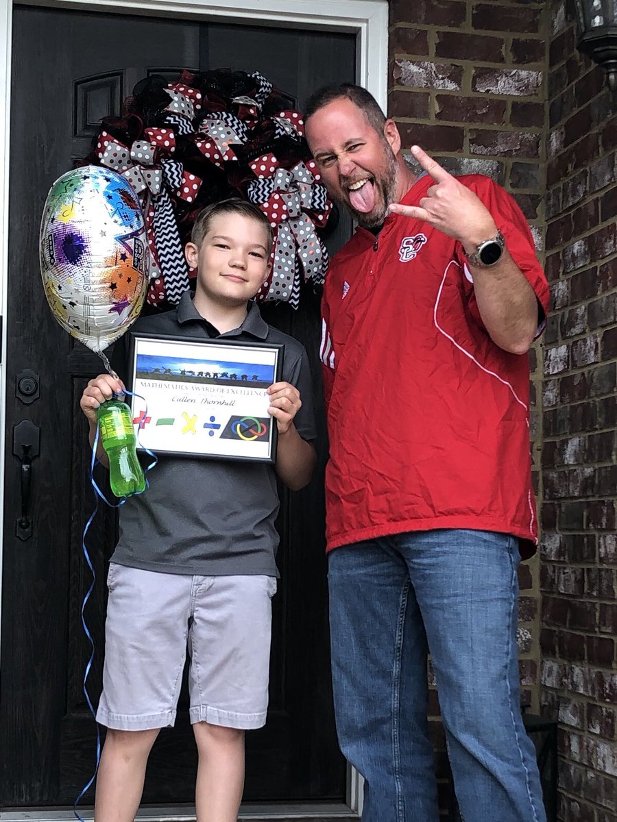 Shoutout to Cullen Thornhill for receiving my highest average in Math for the entire year! This kid has an amazing sense of humor and is a Math rock star! @Principal_Murry @SCMFalcons #LearningInPlaceTn #AllInForTheCreek #BeTheOne #FalconGrit #CreekLife