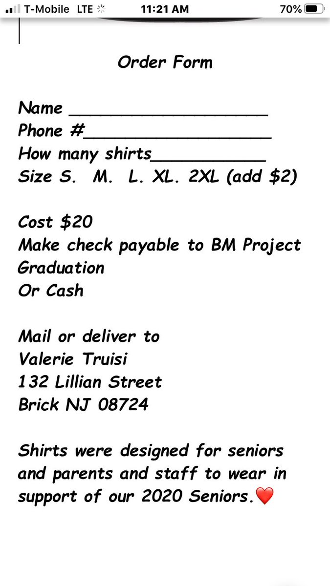 if anybody is interested in buying one of these shirts go to the bm project grad facebook page! all the money goes to project graduation!! deadline is May 22nd
