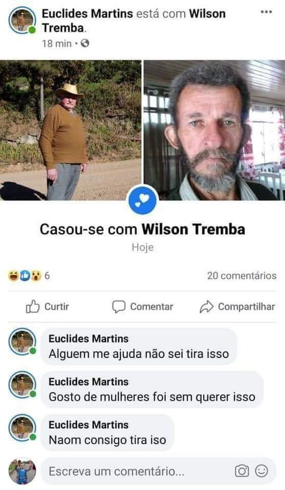 Se essa Quarentena tá ruim pra você, imagina para o Sr Euclides que não sabe mexer no Facebook!🤪🤭😆