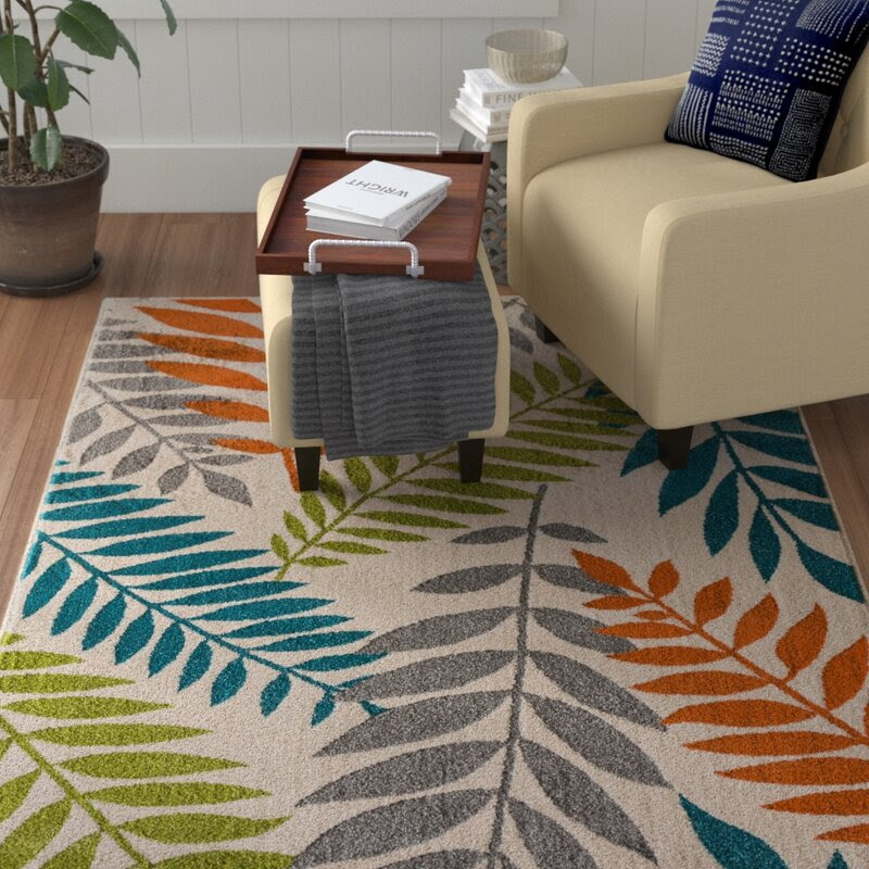 73% Off Jalissa Floral Blue/Green/Orange Indoor / Outdoor Area Rug - i7.t.hubspotemail.net/e2t/tc/VVTSgs8…
