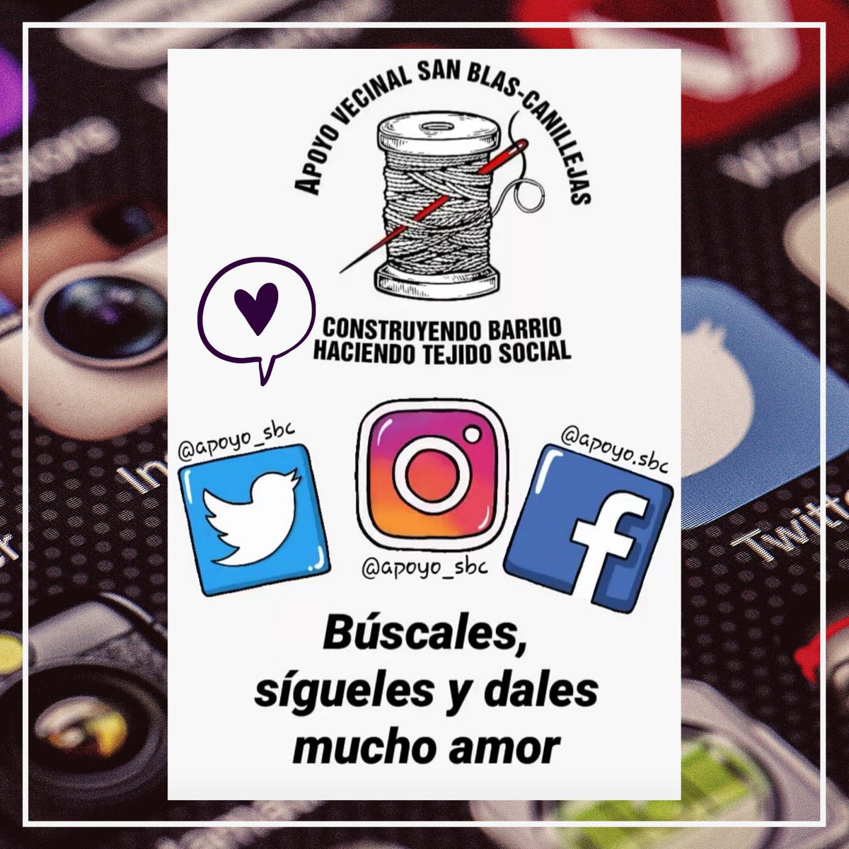 EVMontamarta's tweet photo. Nuestras compis del grupo de Apoyo Vecinal, están ya en redes sociales, pero se sienten muy sol@s aún. 

¿Nos ayudas a darles el cariño que se merecen? @apoyo_sbc
 
#TejiendoRedes #SolidaridadVecinal #ColaboraciónVecinal #ApoyoVecinal #JuntasConstruimosCiudad #Madrid #COVID19 https://t.co/g2s2bOThIF