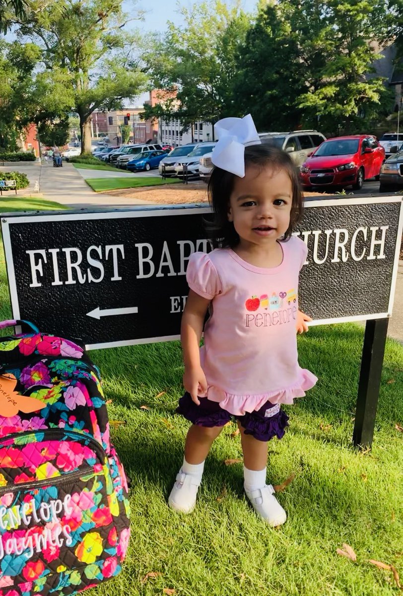 Today, would’ve been Penelope’s last day of preschool, so we had to take the obligatory photo! #penelopejaymes #FBWP