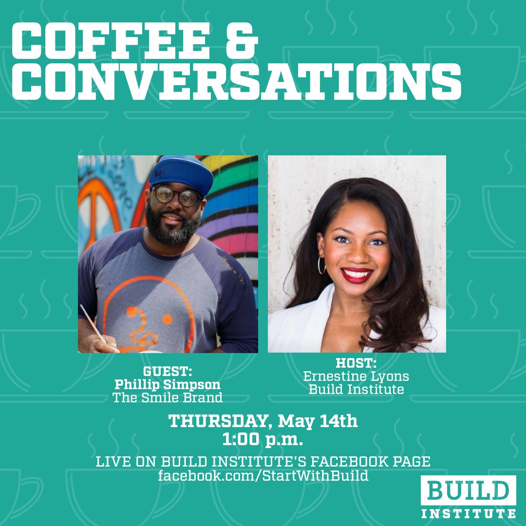 StartWithBuild's tweet image. Just in case you missed #coffeeandconversations with @thesmilebrand, we shared the video on our FB page @StartWithBuild 

Just click on videos and push play! #poweredbybuild #startwithbuild