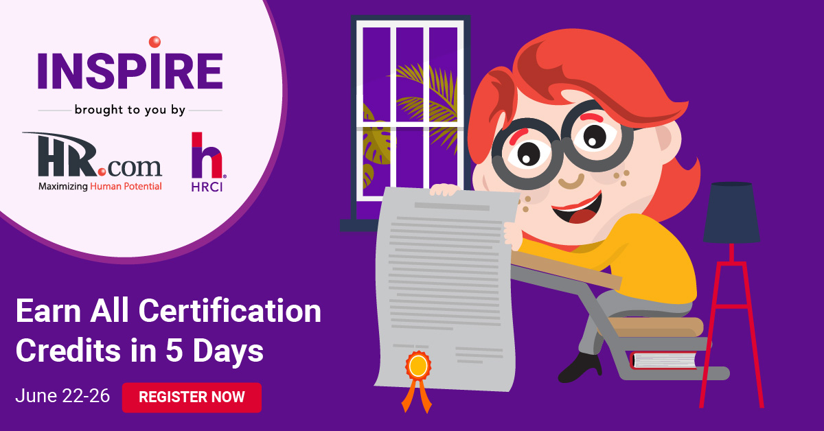 HRdotcom's tweet photo. In-person events are canceled, so join us at Inspire (June 22-26), a virtual event by https://t.co/TlMSPptCCY and HRCI. Earn certification credits in 5 days from your desk! Register now: https://t.co/AnTStB0n3D
#InspireHR #Virtual #HRVirtualEvent #HRCICredits #SHRMCredits https://t.co/e5e69SZunO