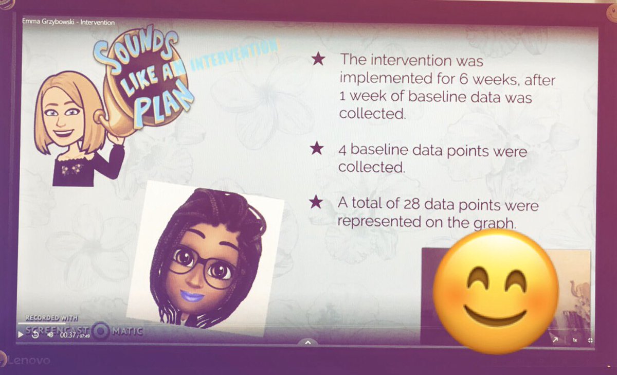 Scheeatow's tweet photo. The moment when you are grading students’ presentations and come face to face with your emoji. This made me smile. #grading #finalsweek #emergencyteaching #onlineteaching https://t.co/KMb1CuvrzP
