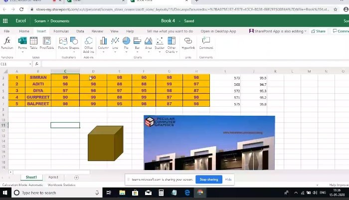 Sonam53080068's tweet photo. #Class 9th.#remotelearning #MSExcel #FormulasAndFunctions . Students learned how to use different formulas and functions.#35Students attended. @OneNoteEDU
@Prabhjo60556013 @STSWSRAJGOMAL @cbseindia29 @MicrosoftEDU @OneNoteEDU
@kbkaushik1 @vjauhari1 @JuanaTech @zelfstudie https://t.co/hezL0ALNgO