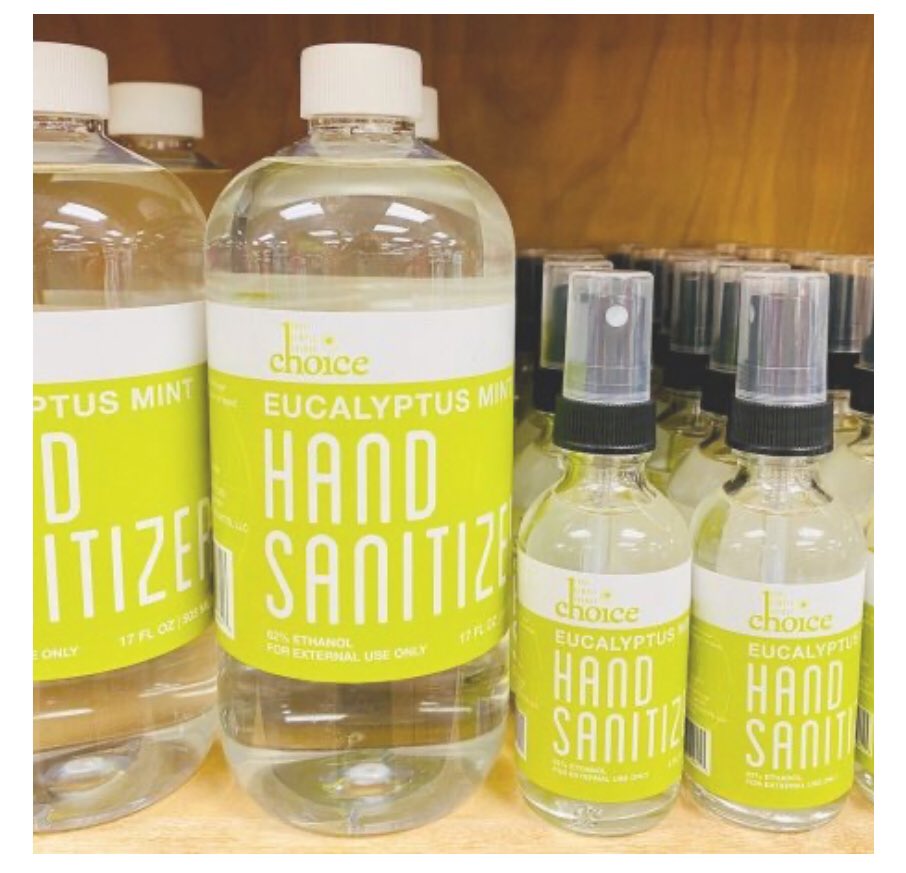 ChoiceEnergyTC's tweet photo. Choice #eucalyptus mint #handsanitizer now being sold @OryanaTC and Edson Farms in #TCMI. #staySafe #WashYourHands #PeaceOfMind 💦 🖐🌱 https://t.co/5sE6VOrUR0